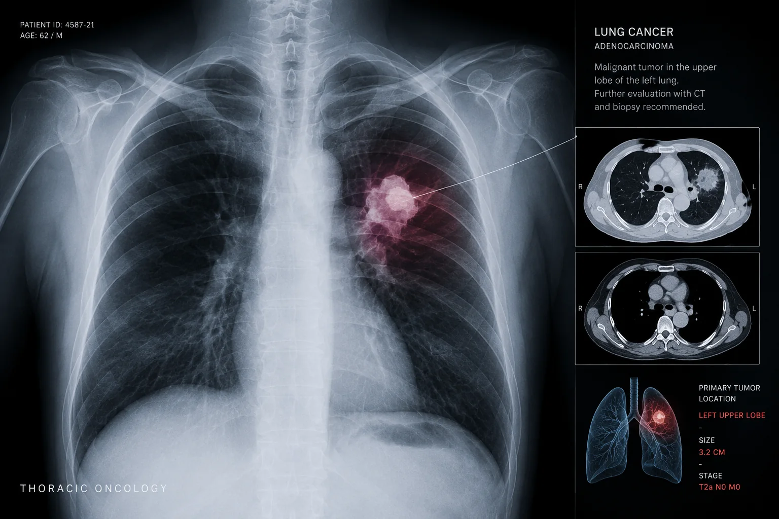 Lung cancer robotic surgery